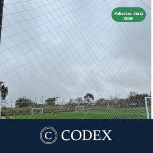 Red Poliéster Alta Tenacidad 2mm – Malla 13x13 cm